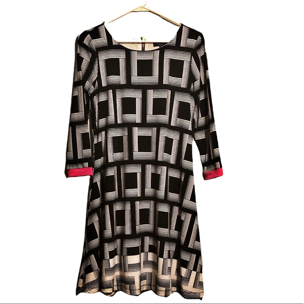 Kaari Blue A-Line Midi Dress Size S